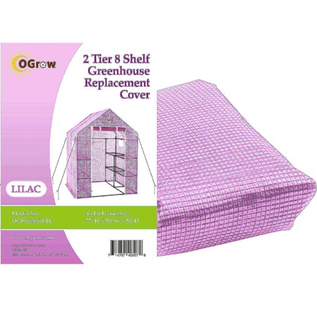 Ogrow Greenhouse PE Repl. Cover-To Fit Frame Size 77" H x 56" W x 56" D OGRC6868-PEL